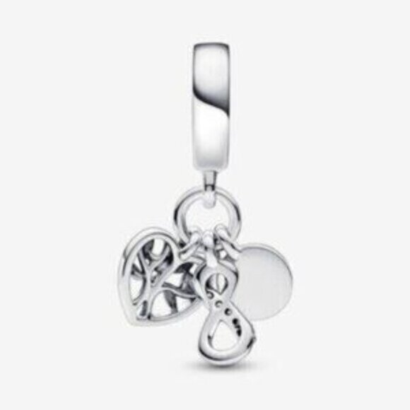 Pandora Family Infinity Triple Dangle Charm - Picture 4 of 4